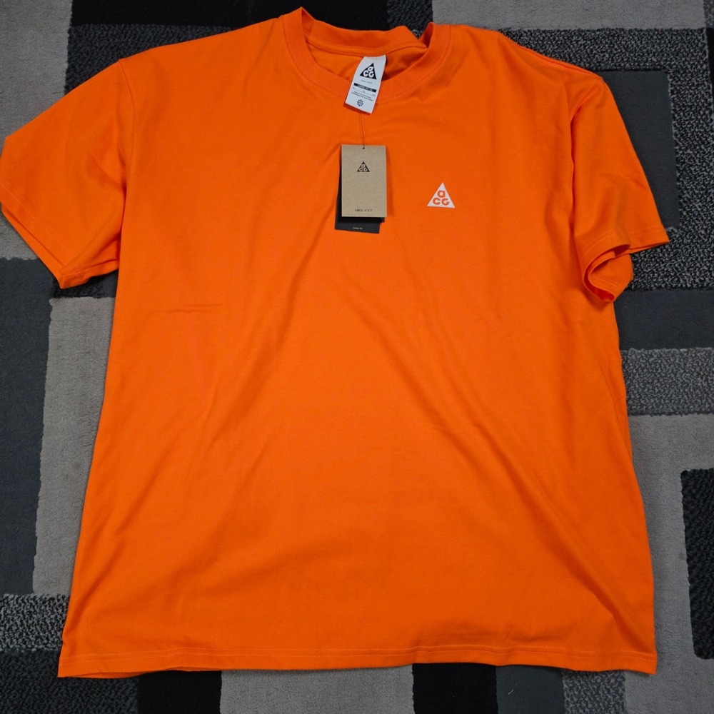 Nike ACG T-Shirt Mens XL Orange New